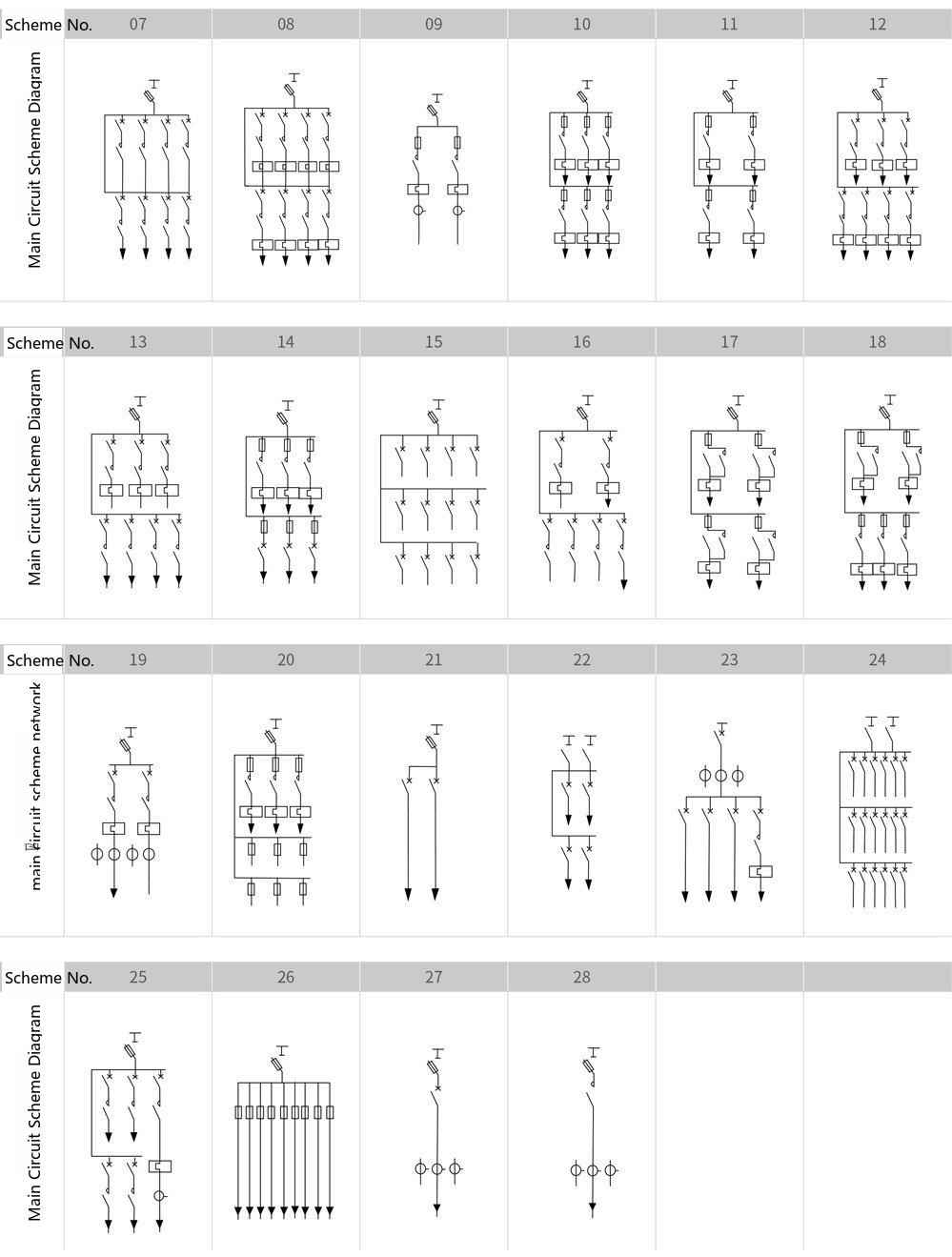 outline & installation dimensions of the XL-21 low-voltage power distribution cabinet