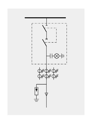 HXGN-12/01 incoming circuit-breaker cabinet structure diagram