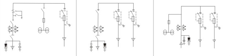 Primary schemes 10-12 main-circuit single-line diagram