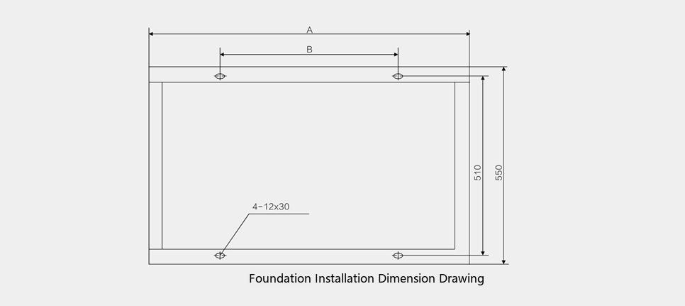European cable branch box foundation drawing