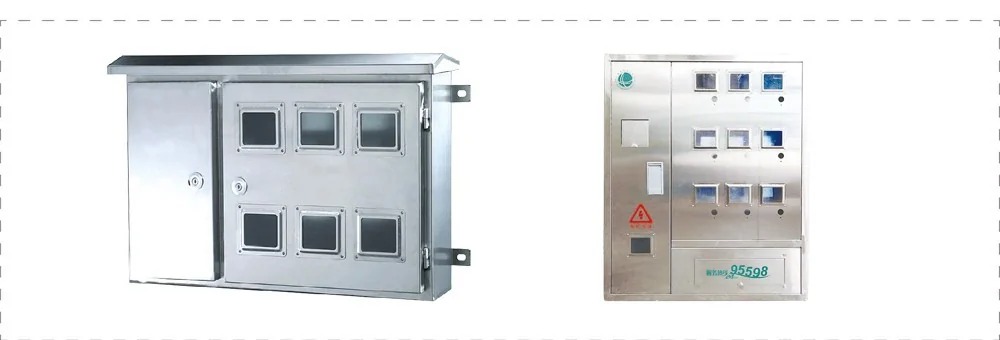 outline of the stainless-steel meter box