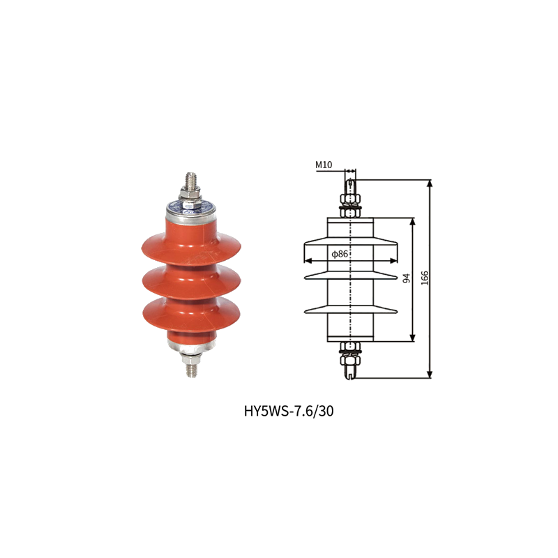 hy5ws-7.6/30 metal-oxide surge arrester outline dimensions