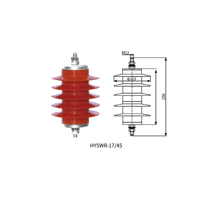 hy5wr-17/45 metal-oxide surge arrester outline dimensions