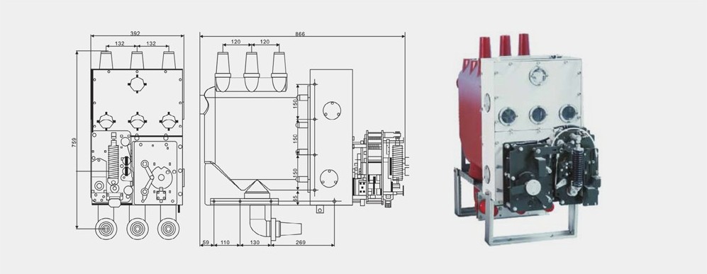 Diagrama de la estructura central de la RMU aislada en sólido XGN-12