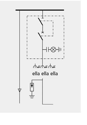 Diagrama estructural del armario de interruptor automático de salida y seccionador de puesta a tierra HXGN-12/07