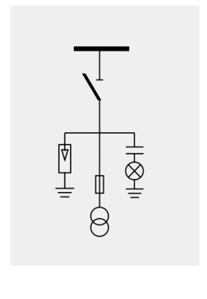 Diagrama estructural del armario de interruptor automático de salida y seccionador de puesta a tierra HXGN-12/15