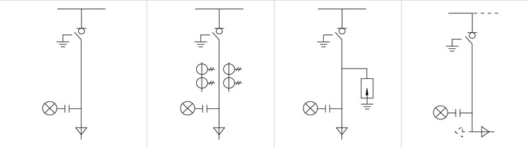 Ilustración de esquema técnico de la aparamenta de red en anillo XGN15-12 (1)