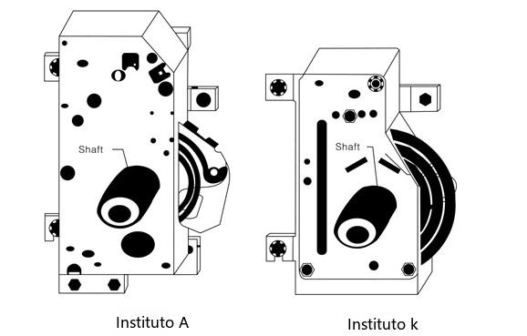 Diagrama de la aparamenta de red en anillo XGN15-12 con interruptor automático de vacío VD4-S de ABB