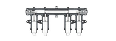 diagrama de disposición interna de la caja de derivación de cables DFW12-4