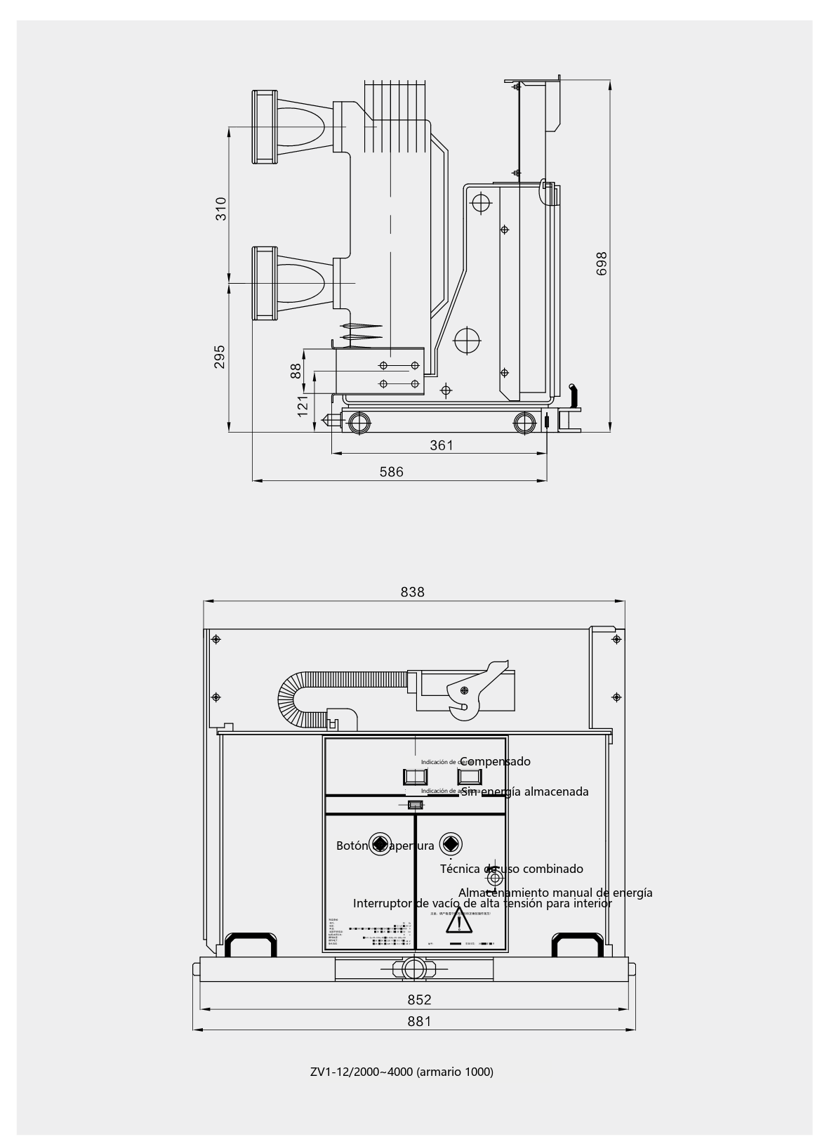 Diagrama general del ZV1(VS1)-12