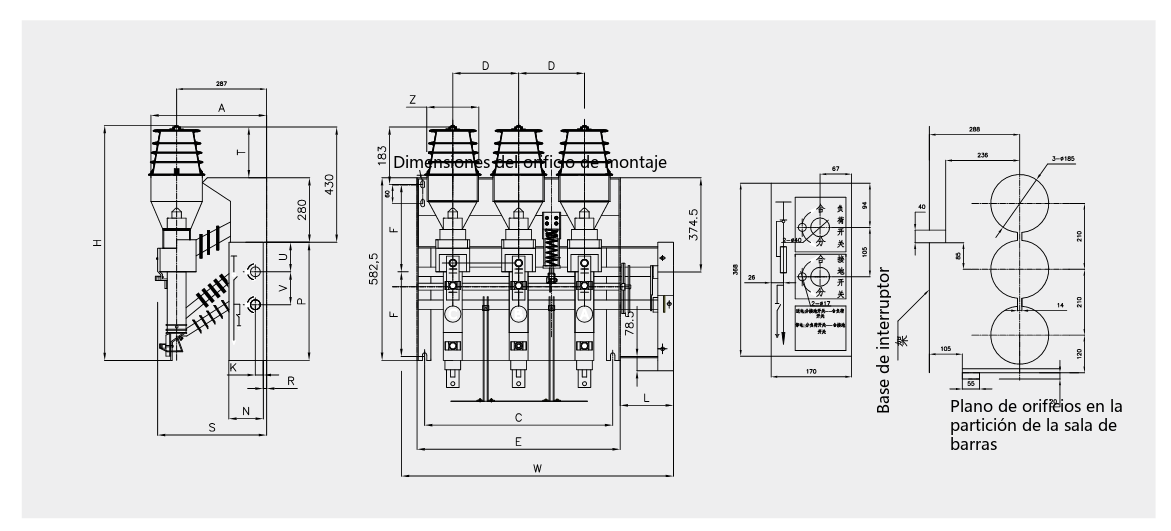 Diagrama esquemático del FKN12/FKRN12-12D
