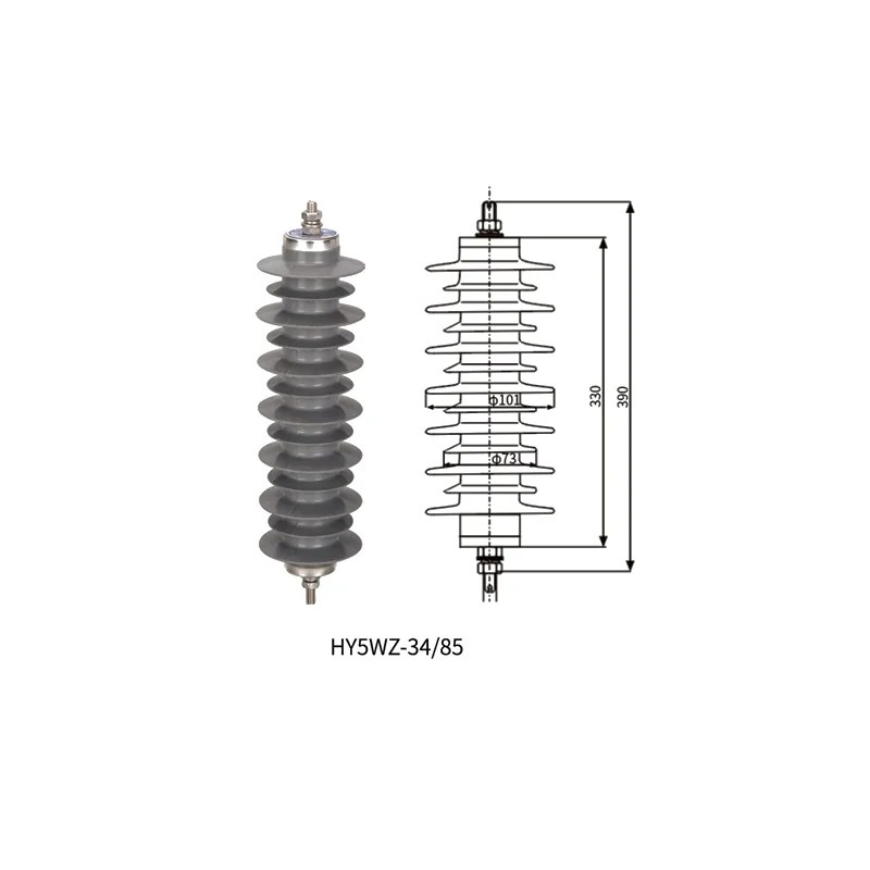Pararrayos de óxido metálico de 10kV con explosor de descarga