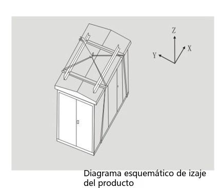 diagrama de ejemplo de esquema típico de la subestación compacta prefabricada YBW-12