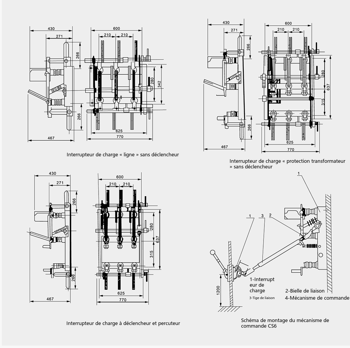 FN7 outline and mounting dimensions