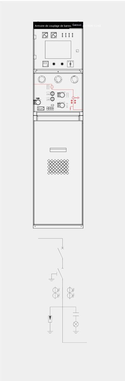 Schéma de structure de configuration optionnelle de l'appareillage en boucle blindé entièrement isolé à solide XGN-12
