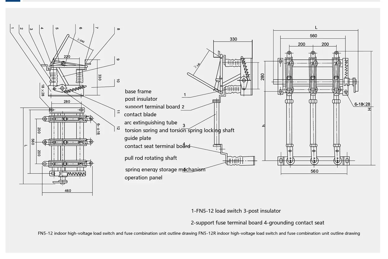 FN5 outline and mounting dimensions