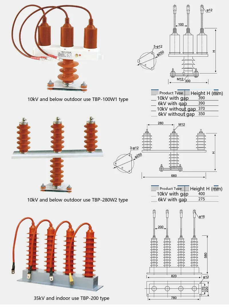 general dimension drawing of type TBP-100W1/280W2/200