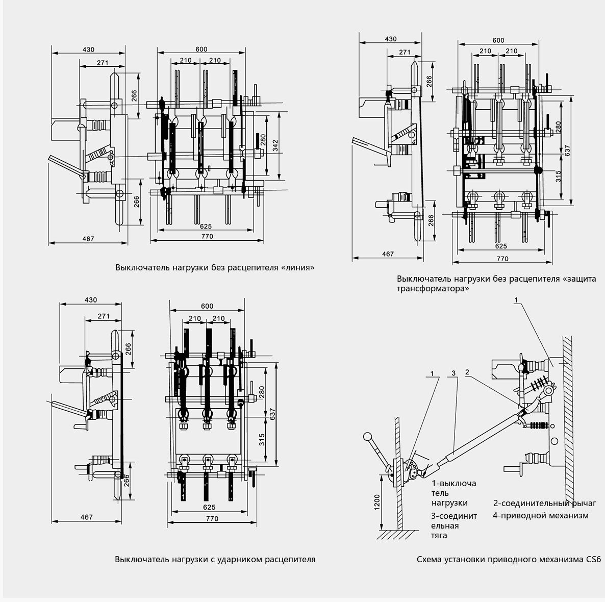 FN7 outline and mounting dimensions