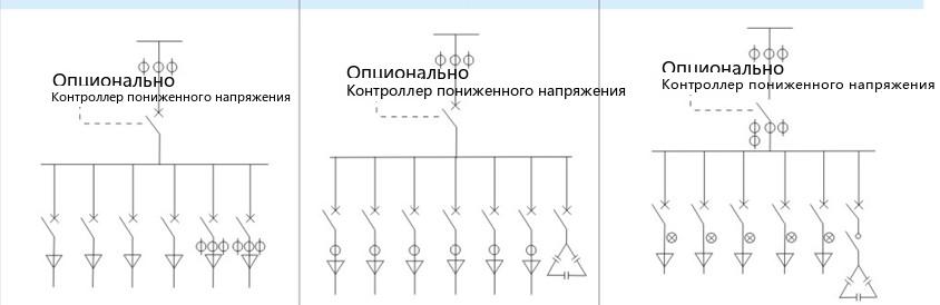 Typical LV scheme main-circuit single-line diagram (1)